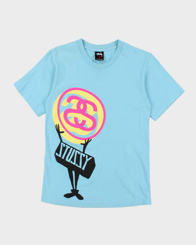 Vintage Y2K Stussy Double S Graphic T-Shirt - S