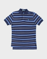 Vintage Ralph Lauren Small Horse Striped Polo Shirt - S