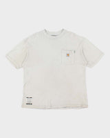 Vintage 90's Carhartt Oversized Fire Resistant Pocket T-Shirt - L