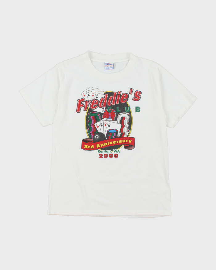 Vintage 2000's Freddie's Club Casino Graphic T-Shirt - S