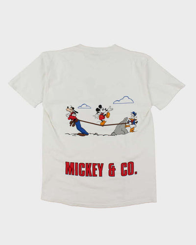 Vintage 90's Disney Mickey Mouse Tight Rope Graphic T-Shirt - XL