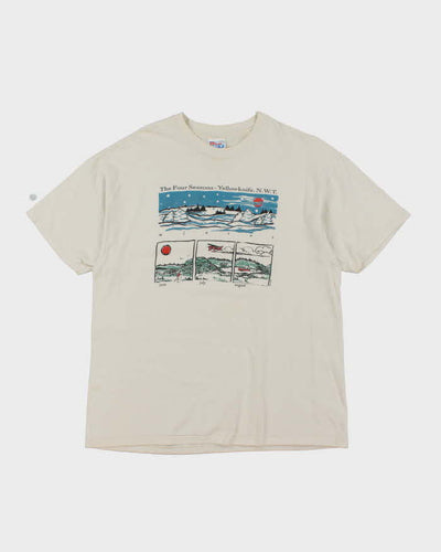 Vintage 90's Yellowknife Four Seasons Graphic T-Shirt - XL