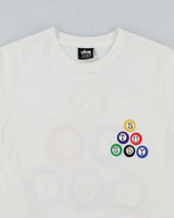 Vintage 2000's Stussy Pool Ball Spell Out Graphic T-Shirt - XS