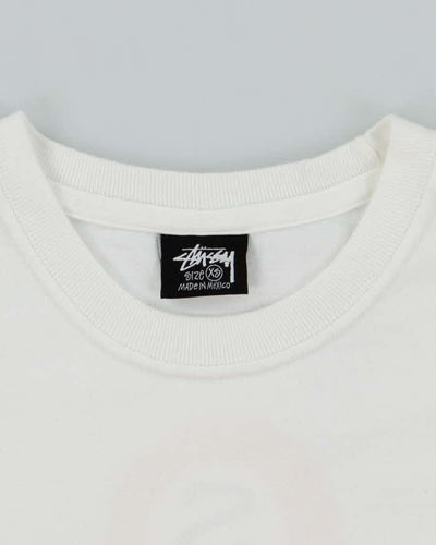Vintage 2000's Stussy Pool Ball Spell Out Graphic T-Shirt - XS