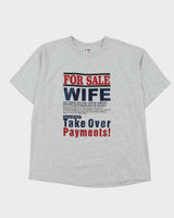 Vintage 90's Comedy Slogan Graphic T-Shirt - XXL