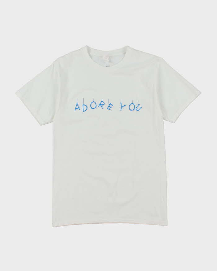 Vintage Y2K I Adore You Illustrated Graphic T-Shirt - S