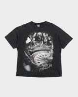 Vintage Y2K DGA Skeleton Roulette Graphic T-Shirt - XL