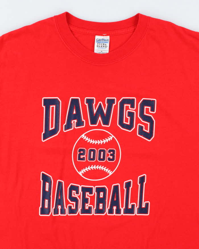 Vintage 2000's Dawgs Baseball Graphic T-Shirt - XL