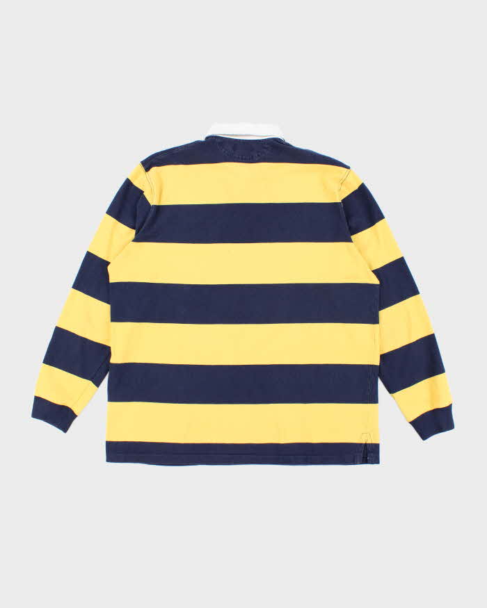 Vintage Y2K Ralph Lauren Faded Striped Rugby Shirt - XL