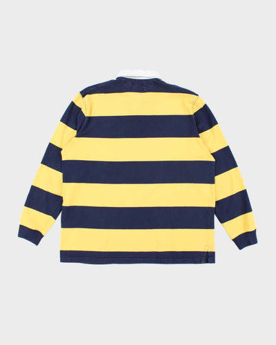Vintage Y2K Ralph Lauren Faded Striped Rugby Shirt - XL