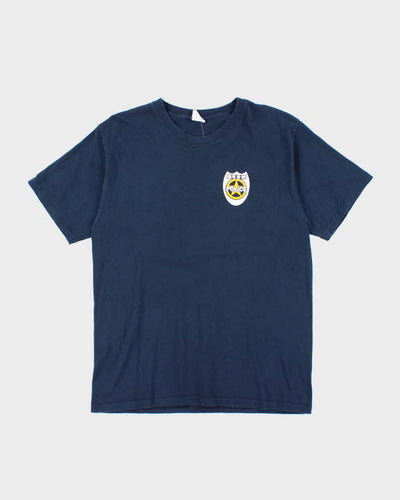 Vintage Y2K Beer Police Comedy Graphic T-Shirt - M