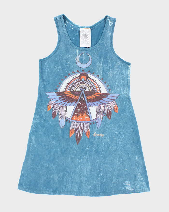 Vintage 90's No Time Native American Graphic Vest - M