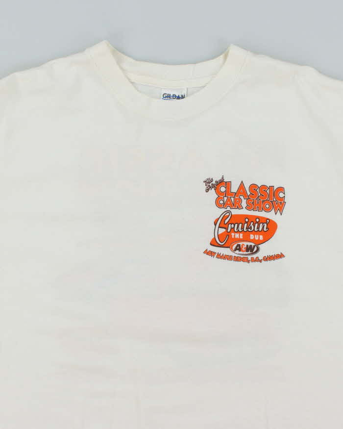 Vintage 2000's A&amp;W Classic Car Show Graphic T-Shirt - L