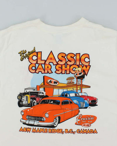 Vintage 2000's A&W Classic Car Show Graphic T-Shirt - L