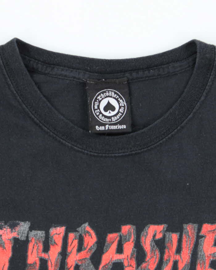 Vintage Thrasher Magazine Bleeding Spell Out Graphic T-Shirt - L