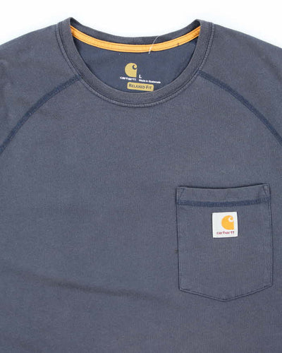 Vintage Y2K Carhartt Faded Pocket T-Shirt - L