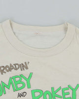 Vintage 80's Gumby &amp; Pokey Off Roadin' Graphic Baby Fit T-Shirt - S
