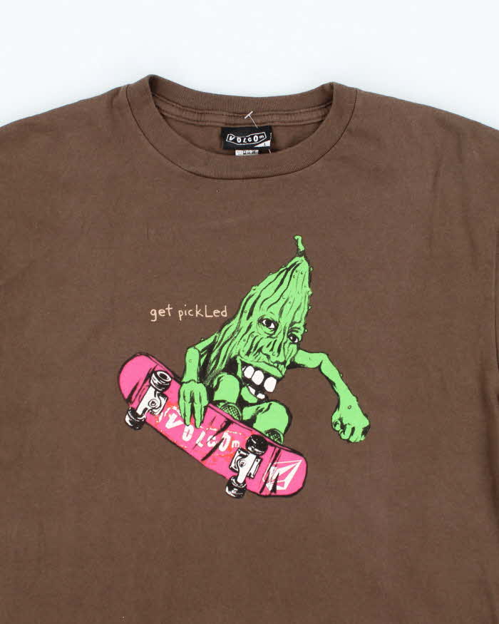 Vintage Y2K Volcom Get Pickled Graphic T-Shirt - L
