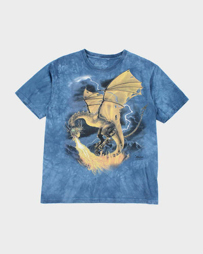 Vintage Y2K The Mountain Fire Breathing Dragon Graphic T-Shirt - L