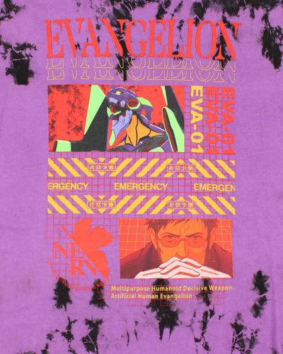 Evangelion Graphic Tie-Dye Oversized T-Shirt - XL