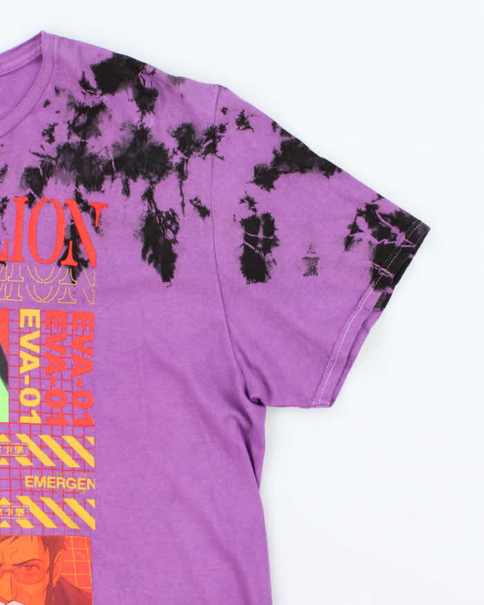 Evangelion Graphic Tie-Dye Oversized T-Shirt - XL