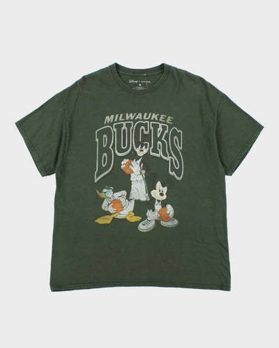 Junk Food x Disney Milwaukee Bucks Basketball Graphic T-Shirt - M