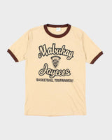 Vintage 80's Jaycees Basketball Tournament Graphic Ringer T-Shirt - M