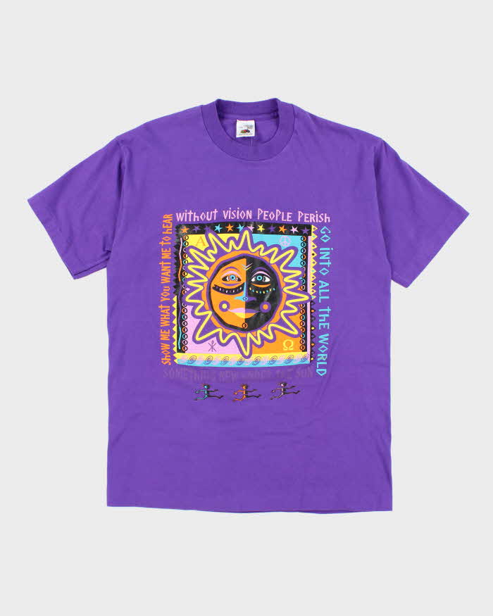 Vintage 90's Single Stitch Sun Graphic T-Shirt - L