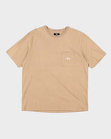 Vintage Stussy Embroidered Logo Heavyweight Pocket T-Shirt - XL