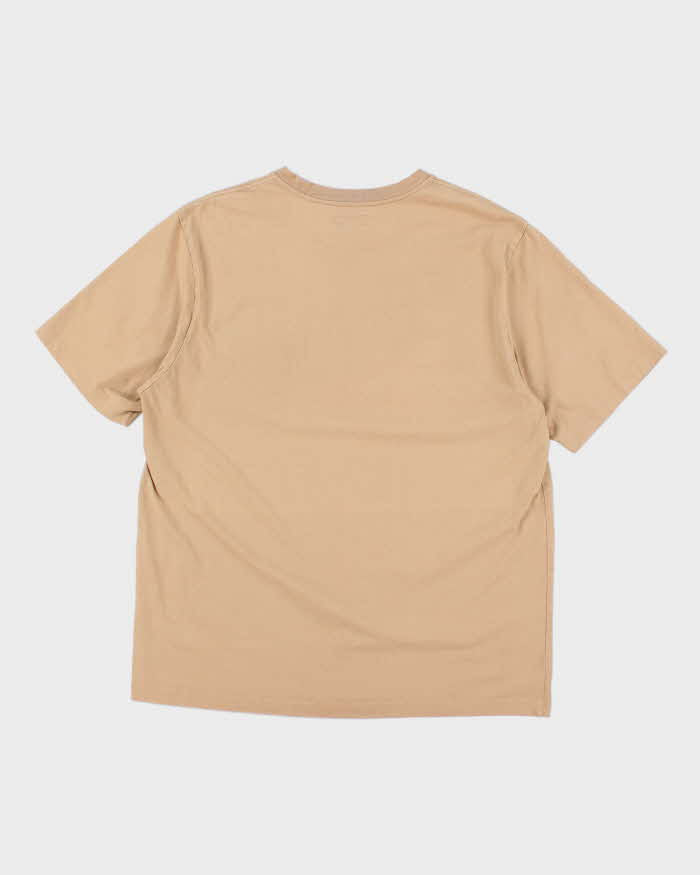 Vintage Stussy Embroidered Logo Heavyweight Pocket T-Shirt - XL