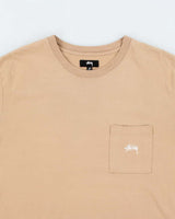Vintage Stussy Embroidered Logo Heavyweight Pocket T-Shirt - XL