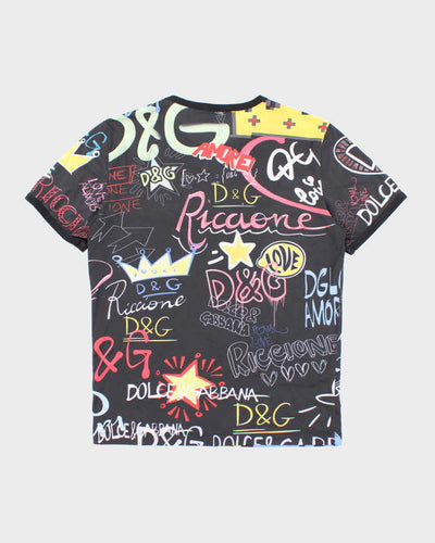 Vintage Y2K Dolce & Gabbana All Over Print Graphic T-Shirt - S
