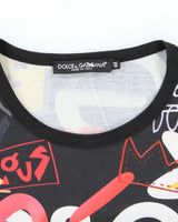 Vintage Y2K Dolce &amp; Gabbana All Over Print Graphic T-Shirt - S