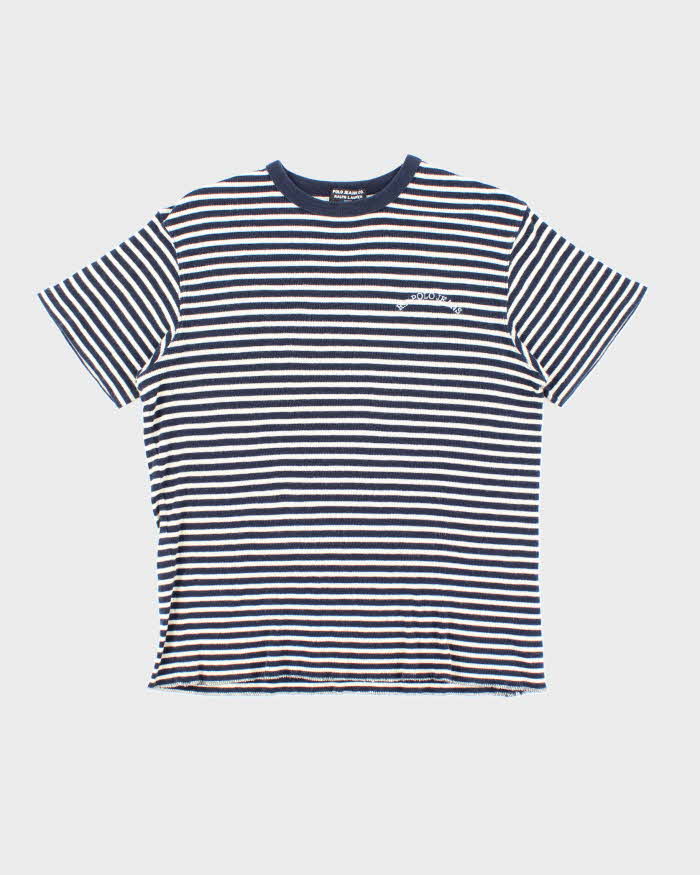 Vintage Y2K Polo Jeans Co. Lightweight Striped T-Shirt - L