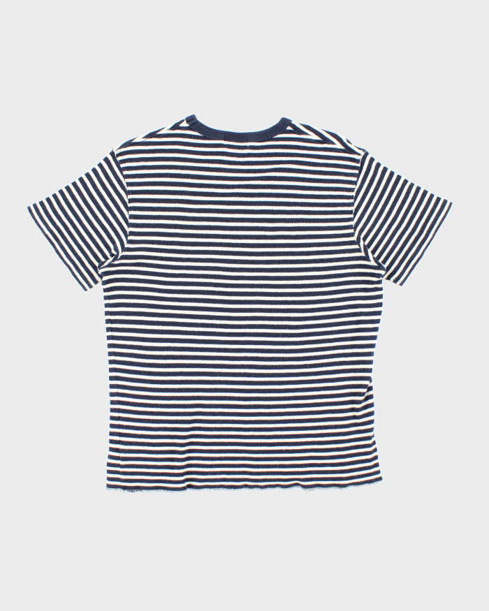 Vintage Y2K Polo Jeans Co. Lightweight Striped T-Shirt - L