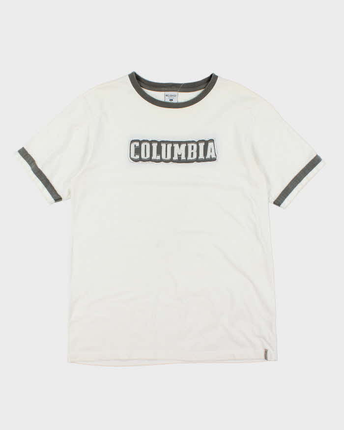 Vintage 90's Columbia Spell Out Logo Oversized T-Shirt - XL