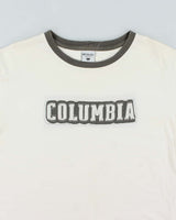 Vintage 90's Columbia Spell Out Logo Oversized T-Shirt - XL