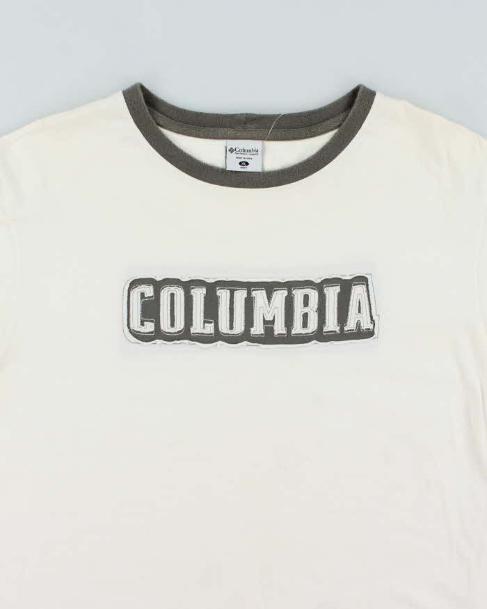 Vintage 90's Columbia Spell Out Logo Oversized T-Shirt - XL