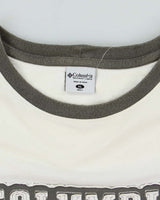 Vintage 90's Columbia Spell Out Logo Oversized T-Shirt - XL