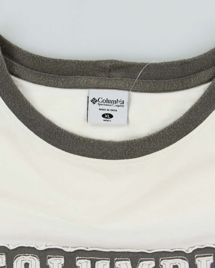 Vintage 90's Columbia Spell Out Logo Oversized T-Shirt - XL