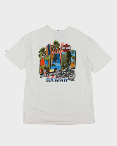 Vintage Harley Davidson Maui Graphic Biker T-Shirt - XL