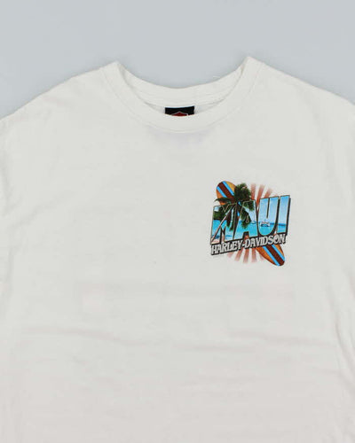 Vintage Harley Davidson Maui Graphic Biker T-Shirt - XL