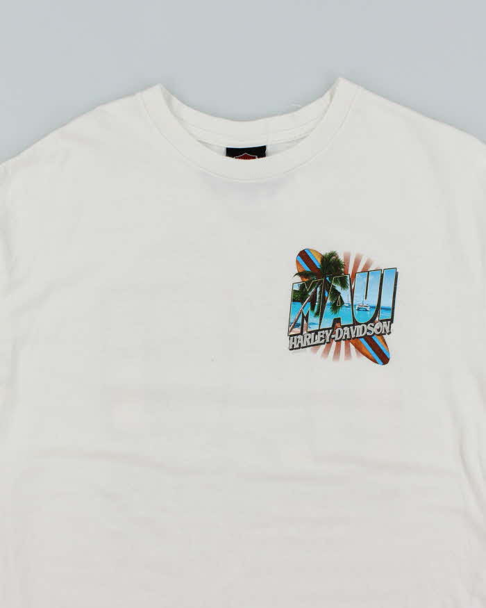 Vintage Harley Davidson Maui Graphic Biker T-Shirt - XL