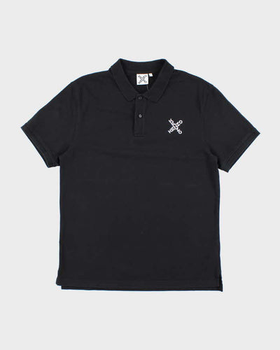 Vintage Kenzo Spell Out Logo Polo Shirt - XL