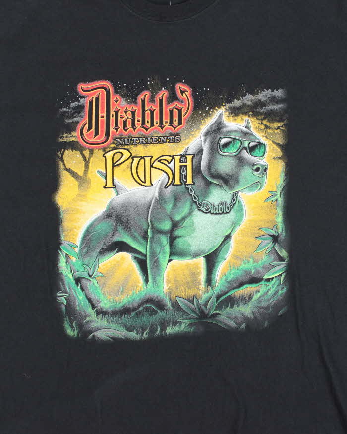 Vintage Y2K Diablo Nutrients Push Dog Graphic T-Shirt - XL
