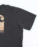 Vintage Y2K Cahartt Camouflage Centre Logo Graphic T-Shirt - XXL