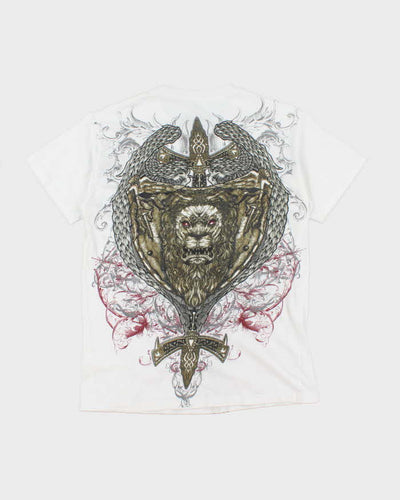 Vintage Y2K Last Hold Gothic Style Graphic T-Shirt - L