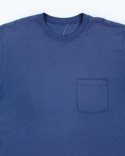 Vintage 90's Single Stitch Blank Pocket T-Shirt - L
