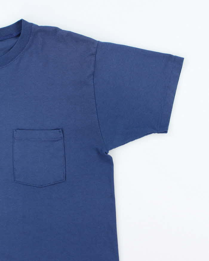 Vintage 90's Single Stitch Blank Pocket T-Shirt - L
