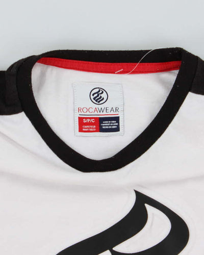 Vintage Y2K Rocawear Embossed Logo Graphic T-Shirt - S